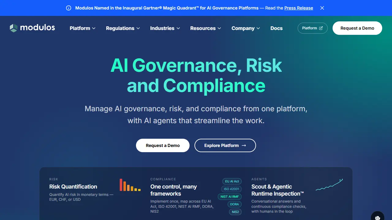 Modulos homepage snapshot
